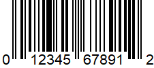 UPC-A 0-1234567891-2