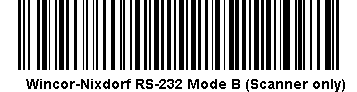 Wincor-Nixdorf RS-232 Mode B (Scanner only)